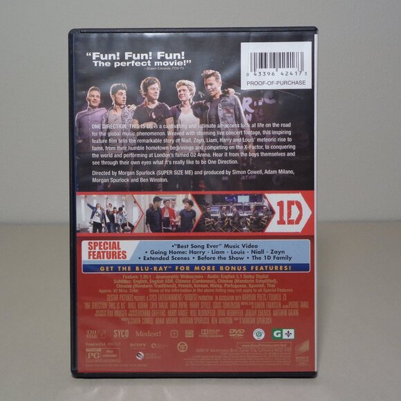 1D ONE DIRECTION This Is Us New DVD / Original Theatrical Edition - Picture 2 of 5